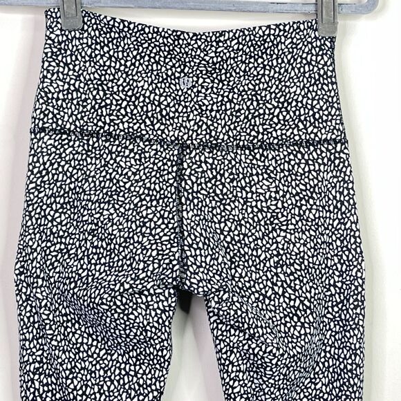 Lululemon Wunder Under Hi-Rise Crop Miss Mosaic Luon Leggings Women's Size 8 - Picture 5 of 9